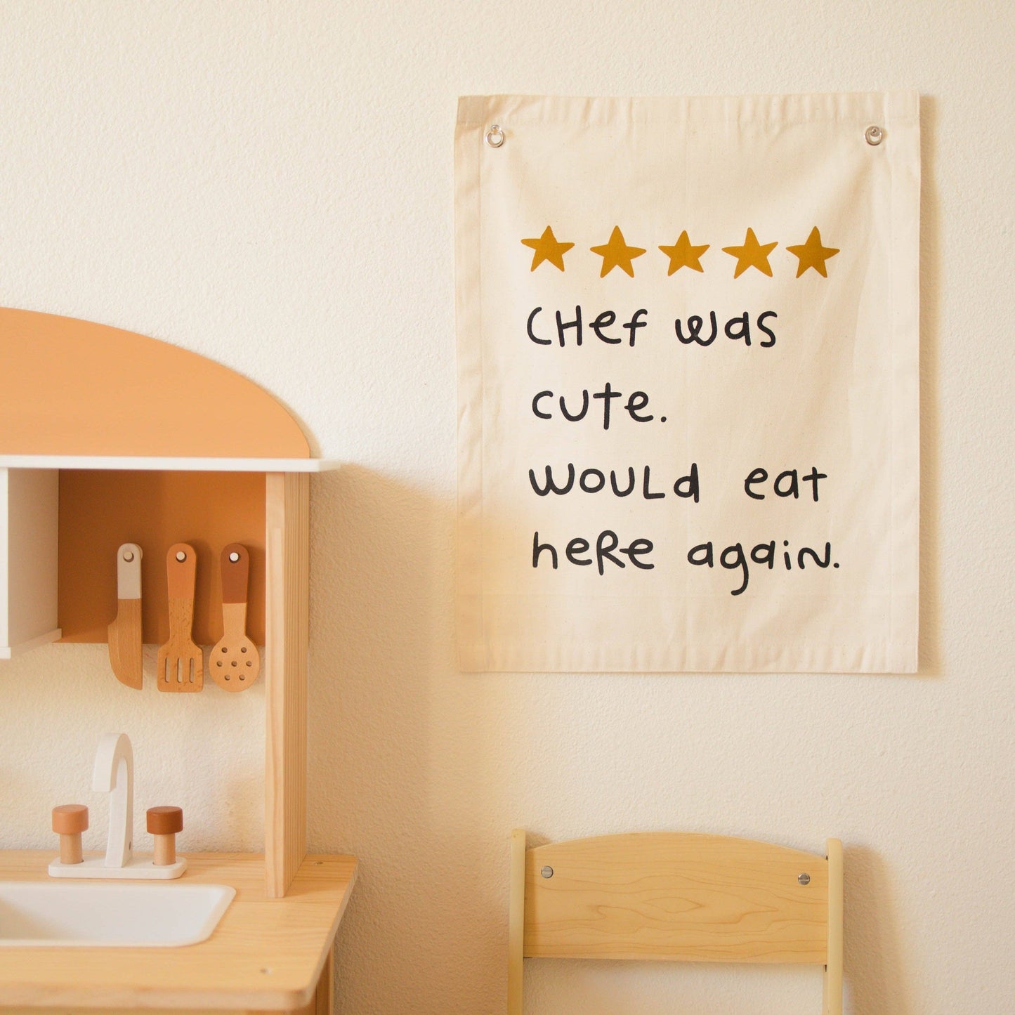 5 Star Review Canvas Wall Banner