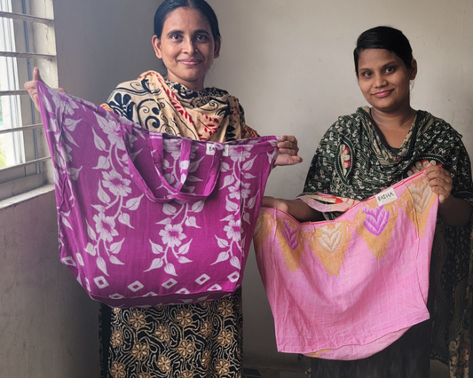 Recycled Sari Gift Bag, Extra Large