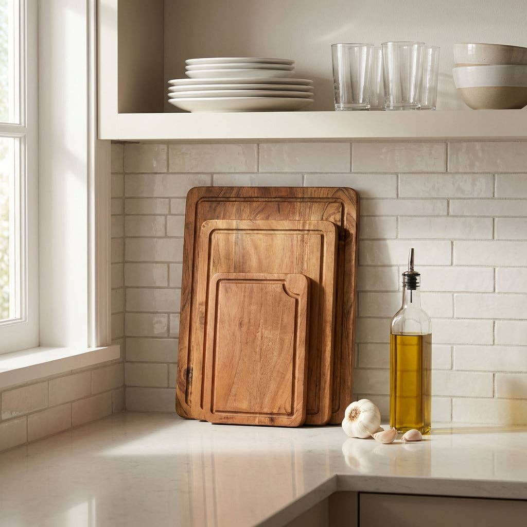Acacia Wood Cutting Board – 3 sizes