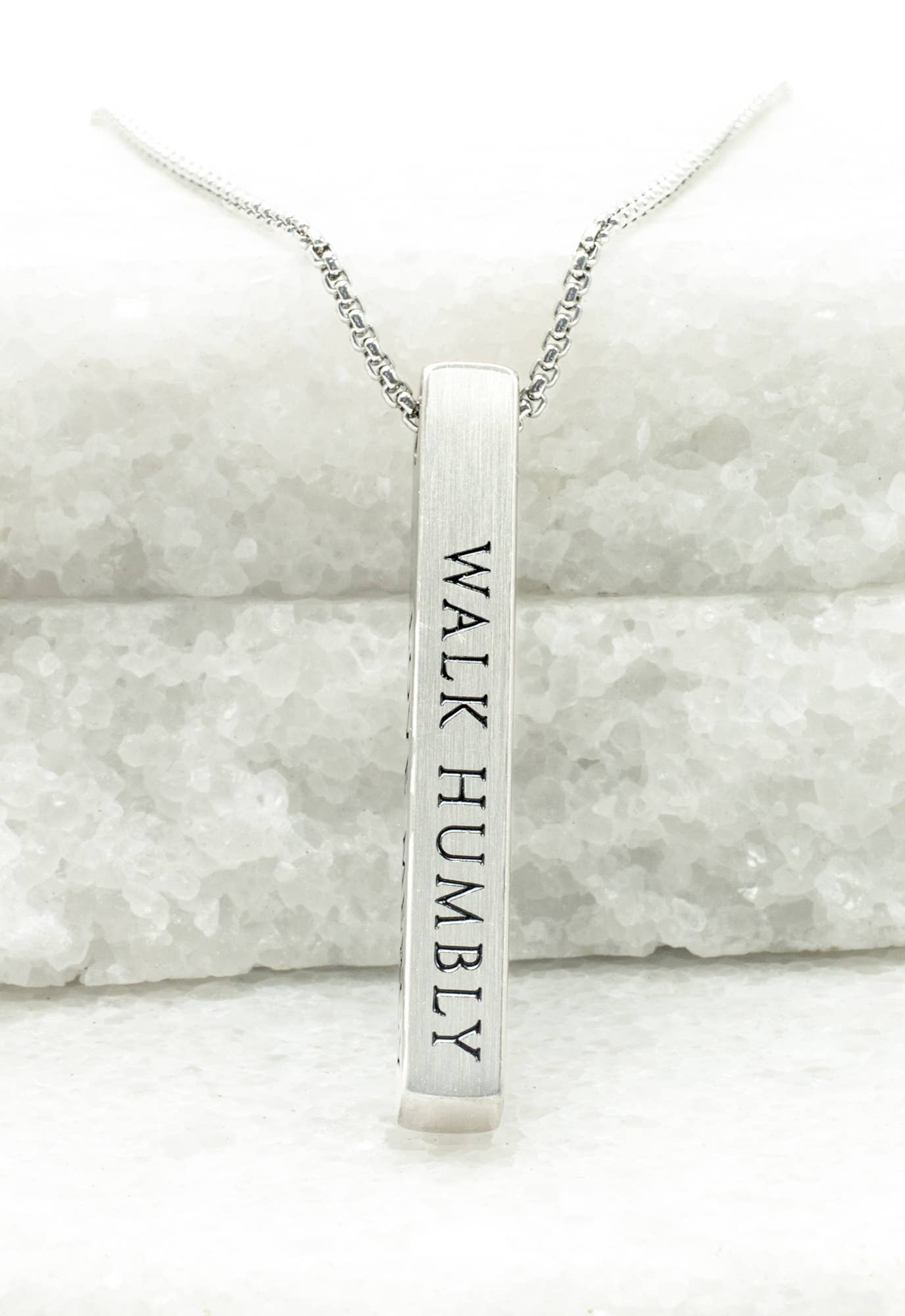 Justice Stainless Bar Necklace