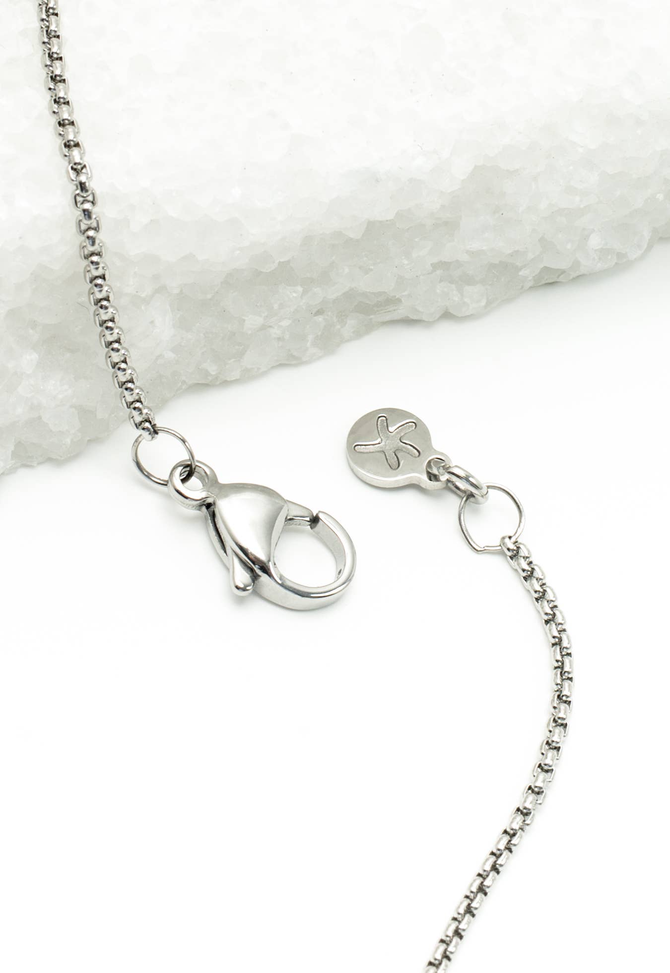 Justice Stainless Bar Necklace