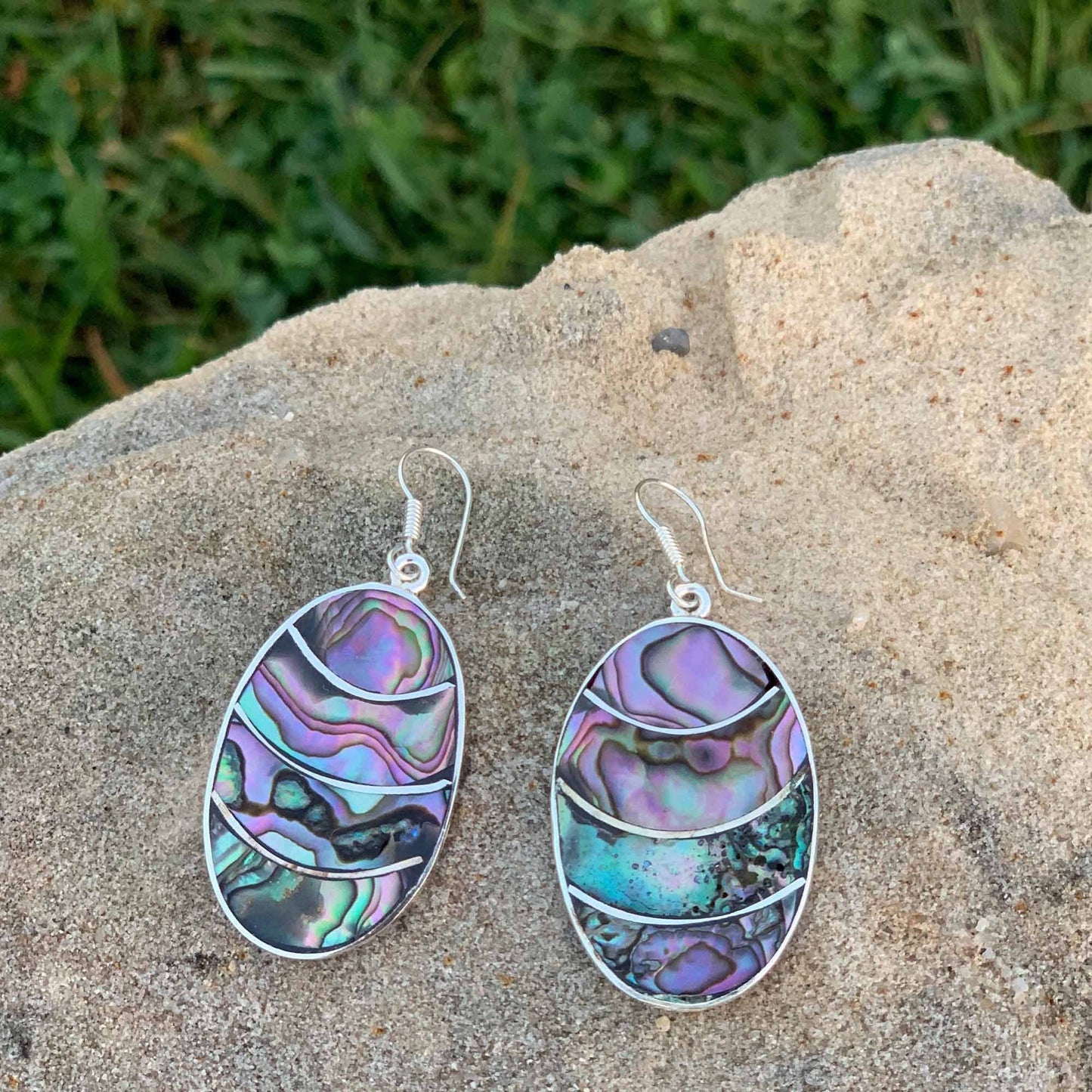 Abalone Oval Earrings