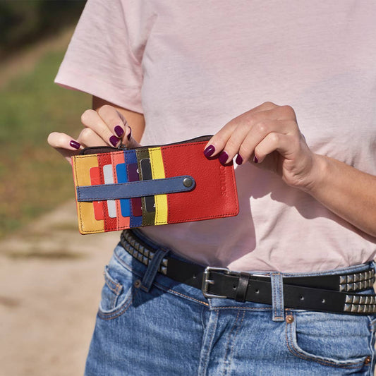 Cassie Wallet - Upcycled Leather