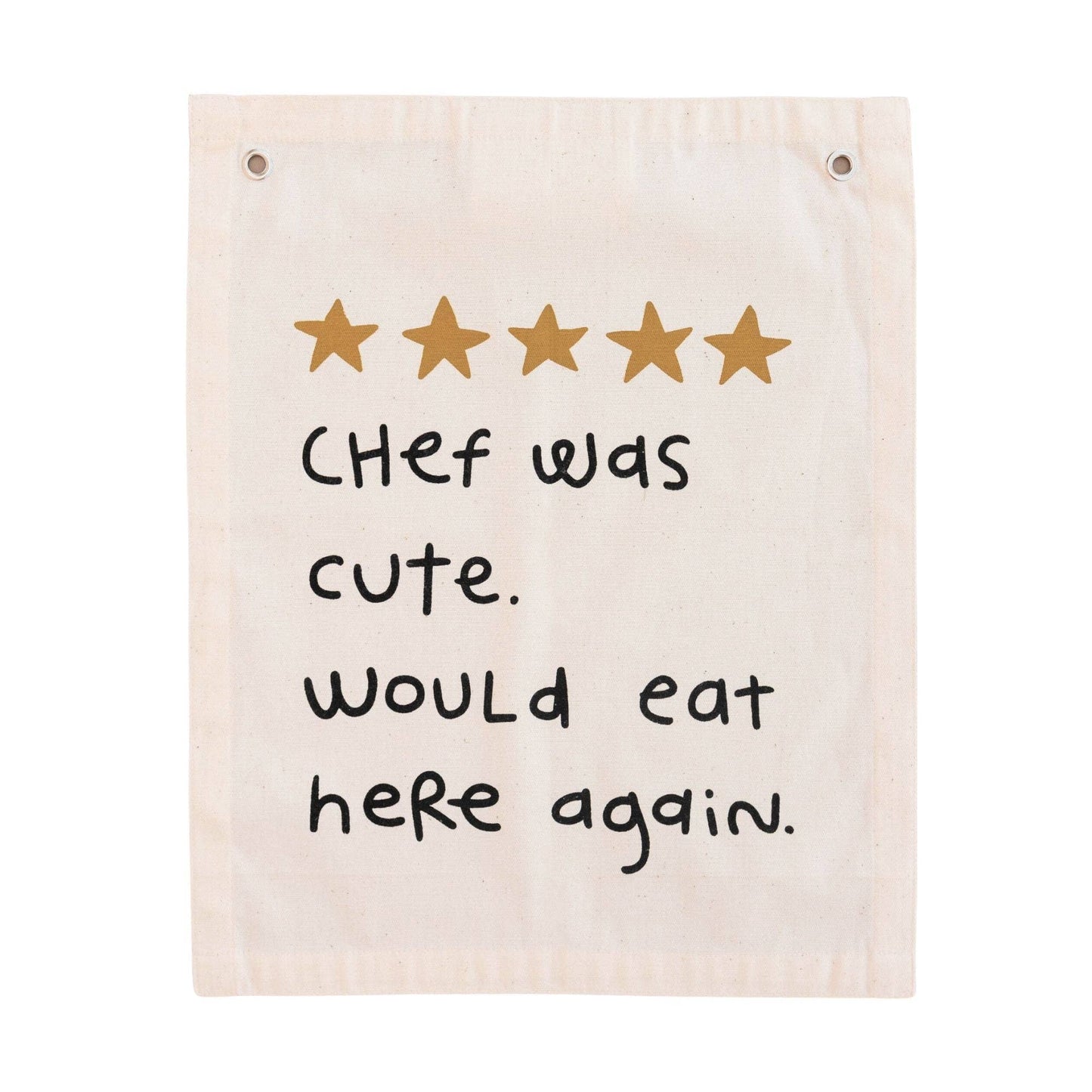 5 Star Review Canvas Wall Banner