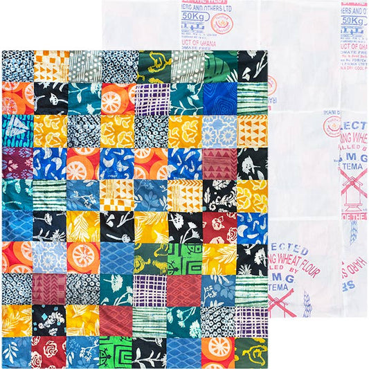Patchwork Batik Throw Blanket