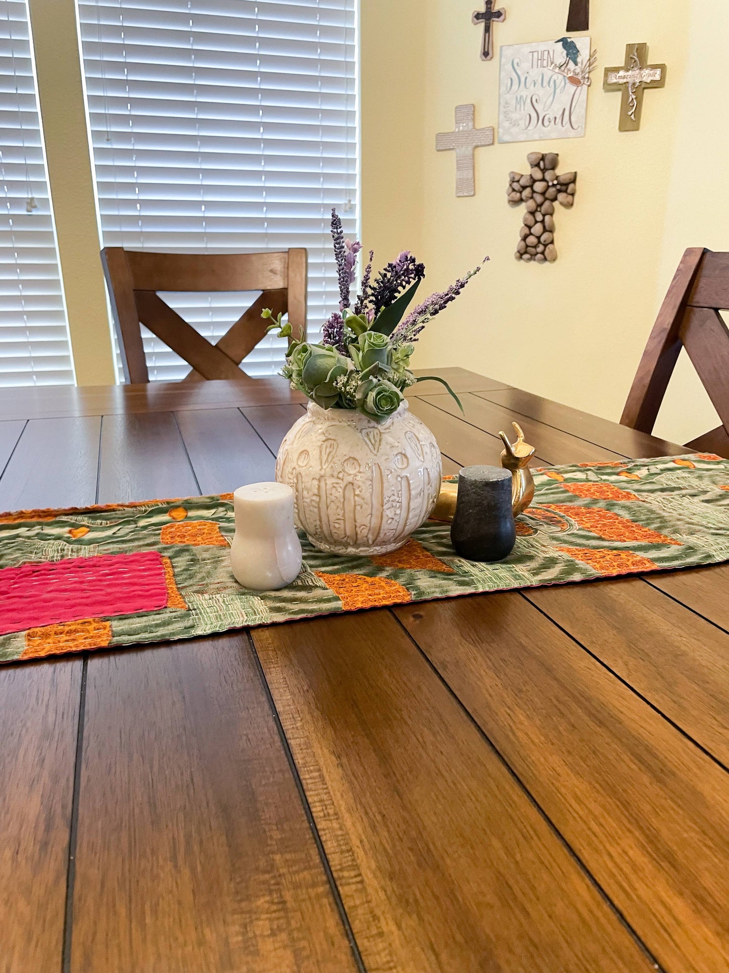 Reversible Kantha Table Runner / Scarf