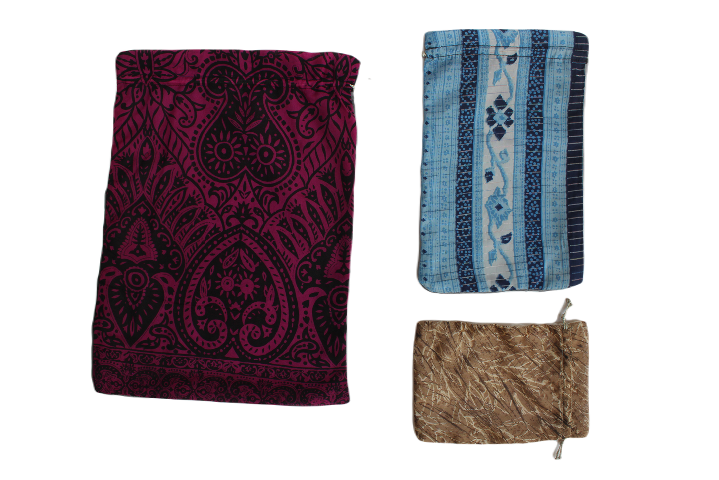 Upcycled Saree Gift Bags (Set of 3 Large)