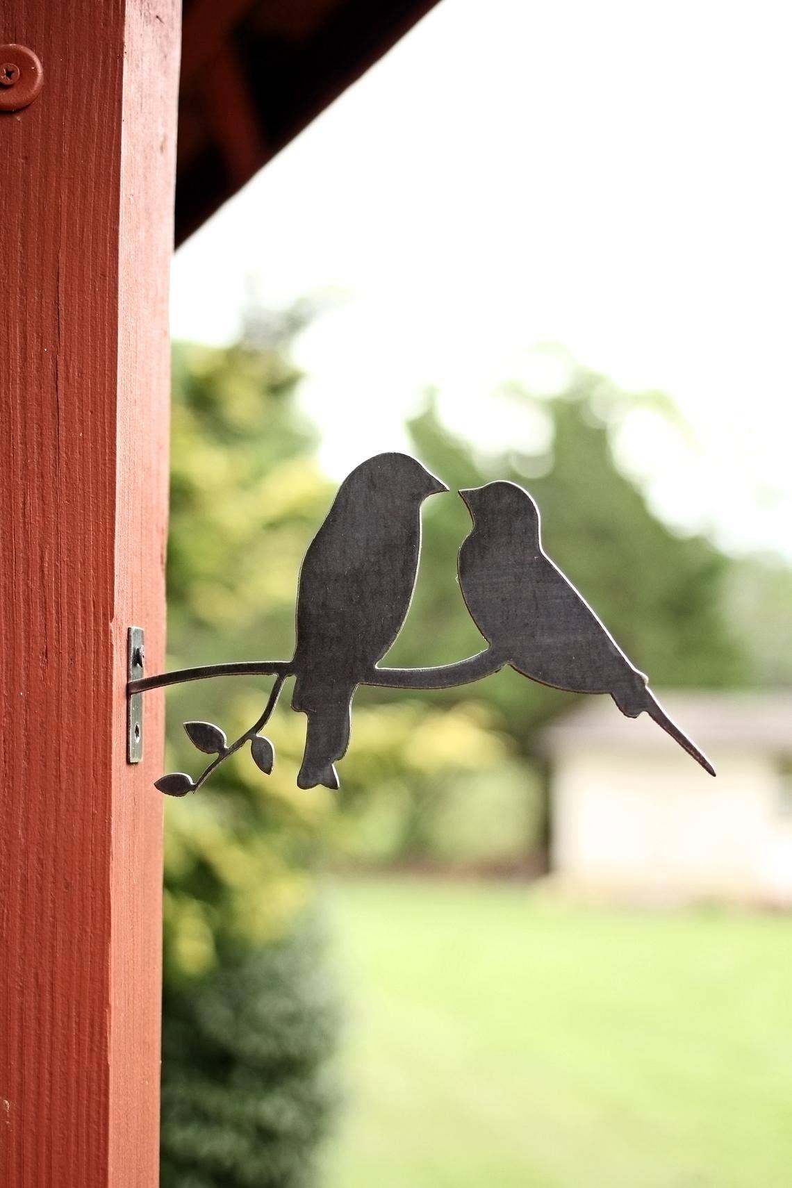 Metal Bird Statue - Love Birds Statue
