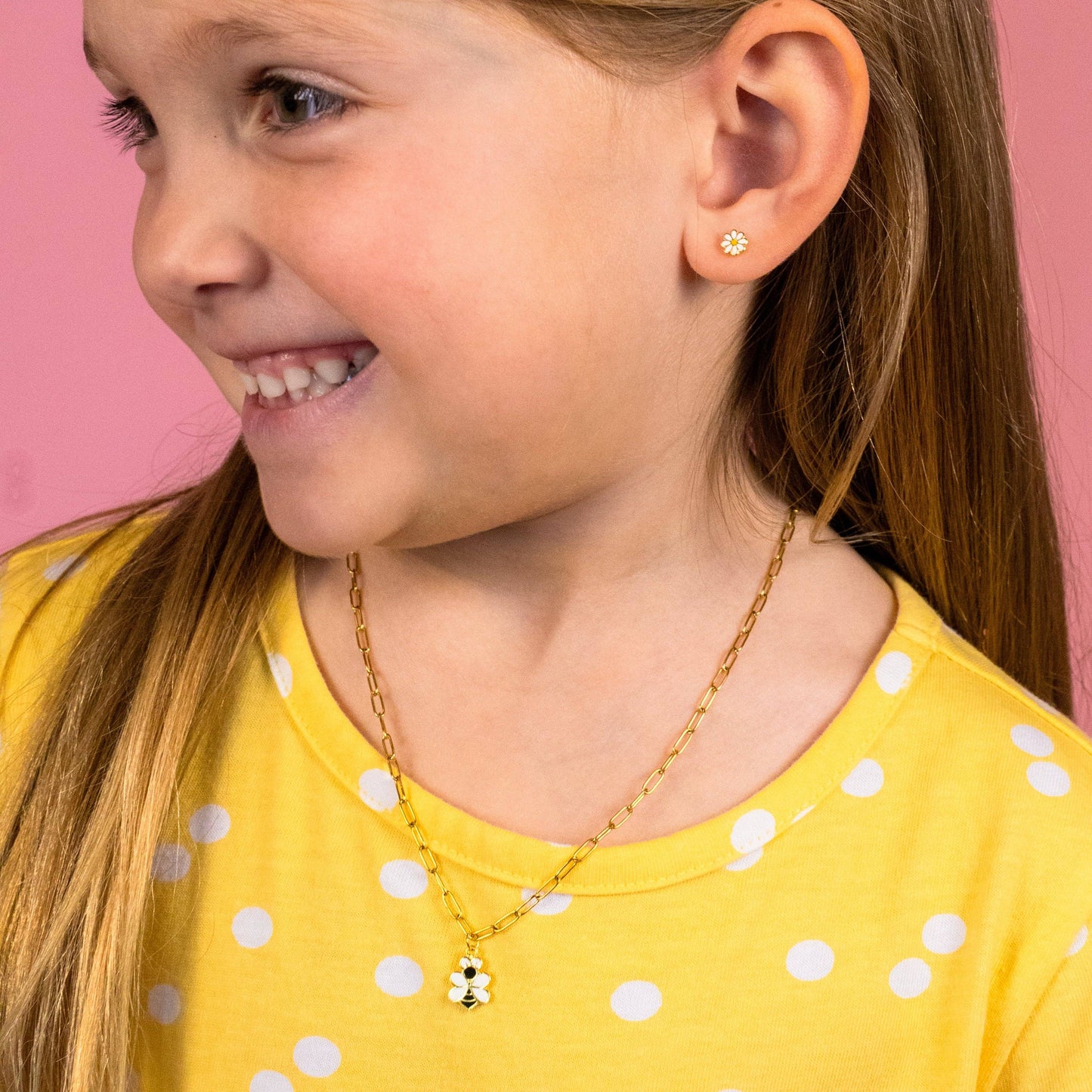 BEE Kind Kids Necklace & Earrings Set
