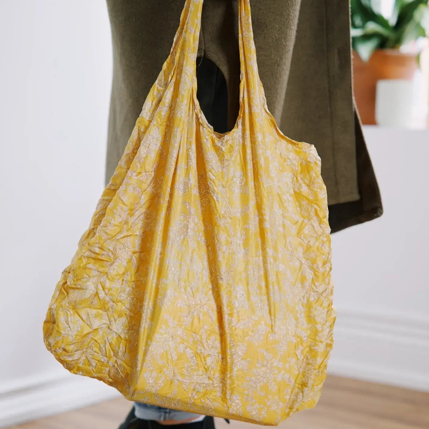 Re-Purposed Saree Tote Bag