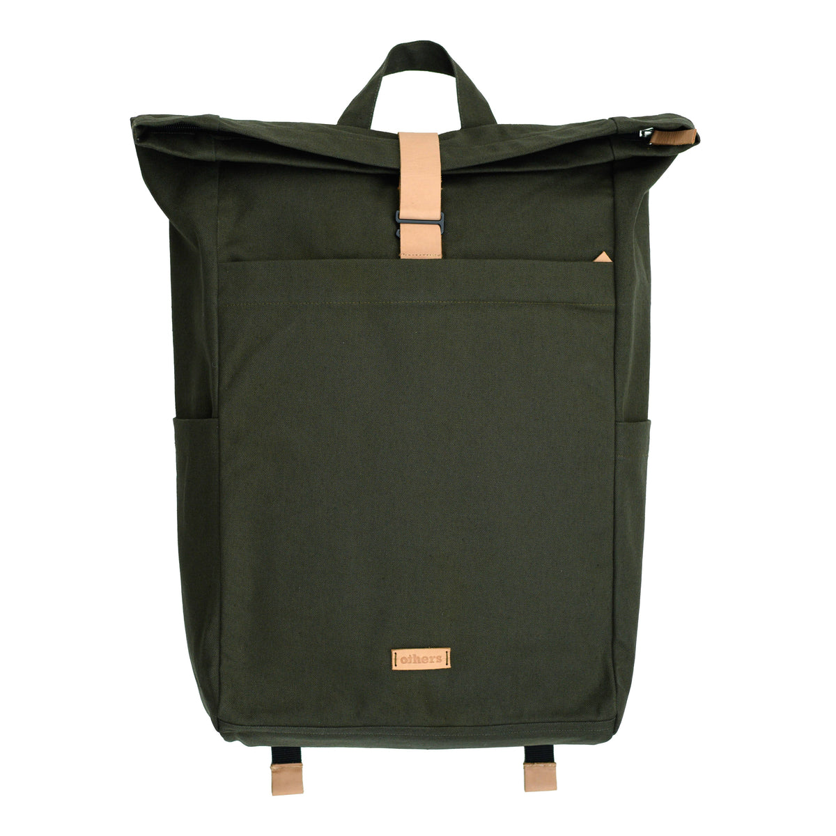 Roll Top Backpack, Dark Green