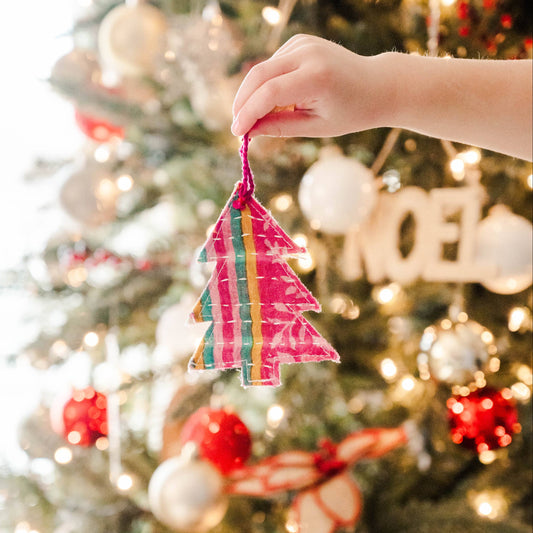 Kantha Christmas Tree Ornament