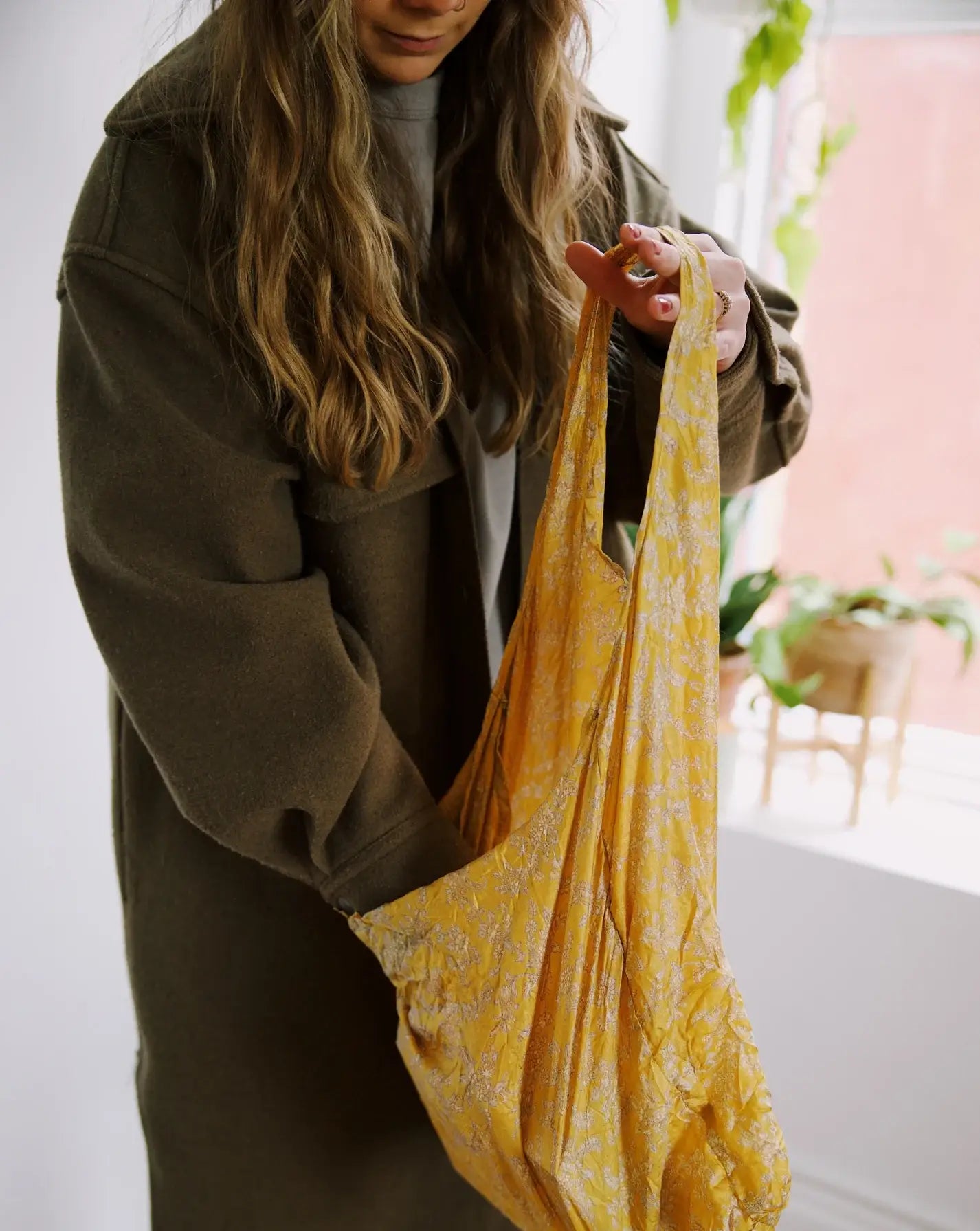 Re-Purposed Saree Tote Bag