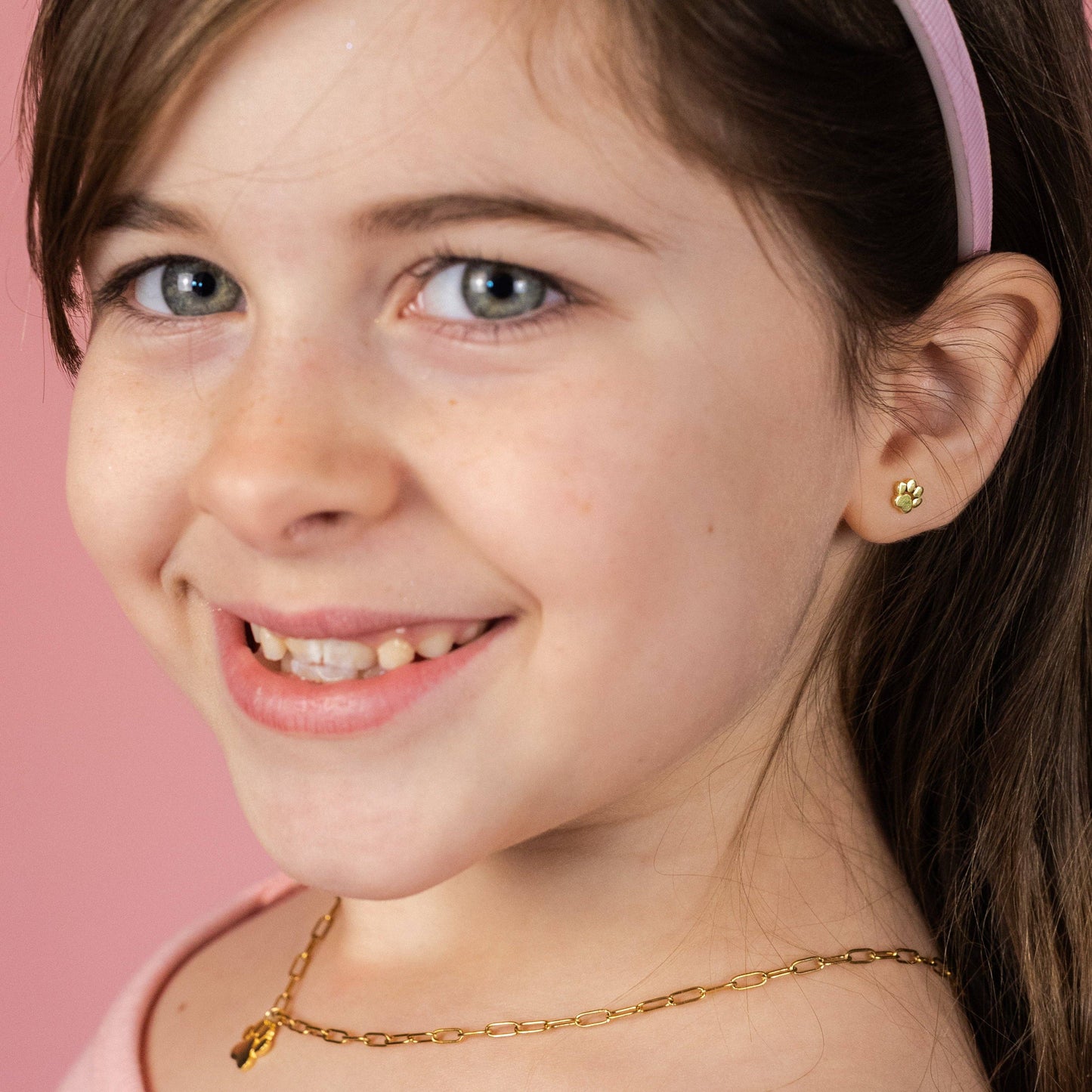 PAW PRINTS Kids Necklace & Earrings Set