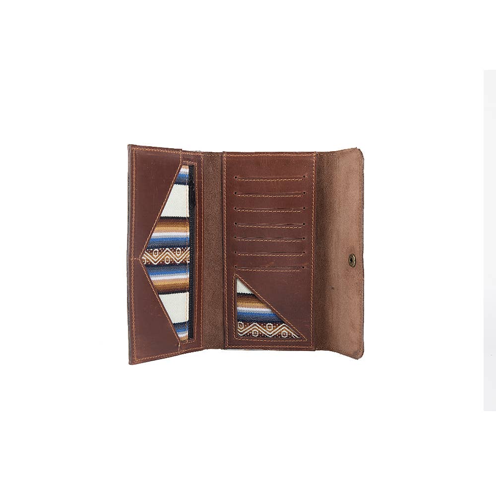 Leather Wallet in Walnut