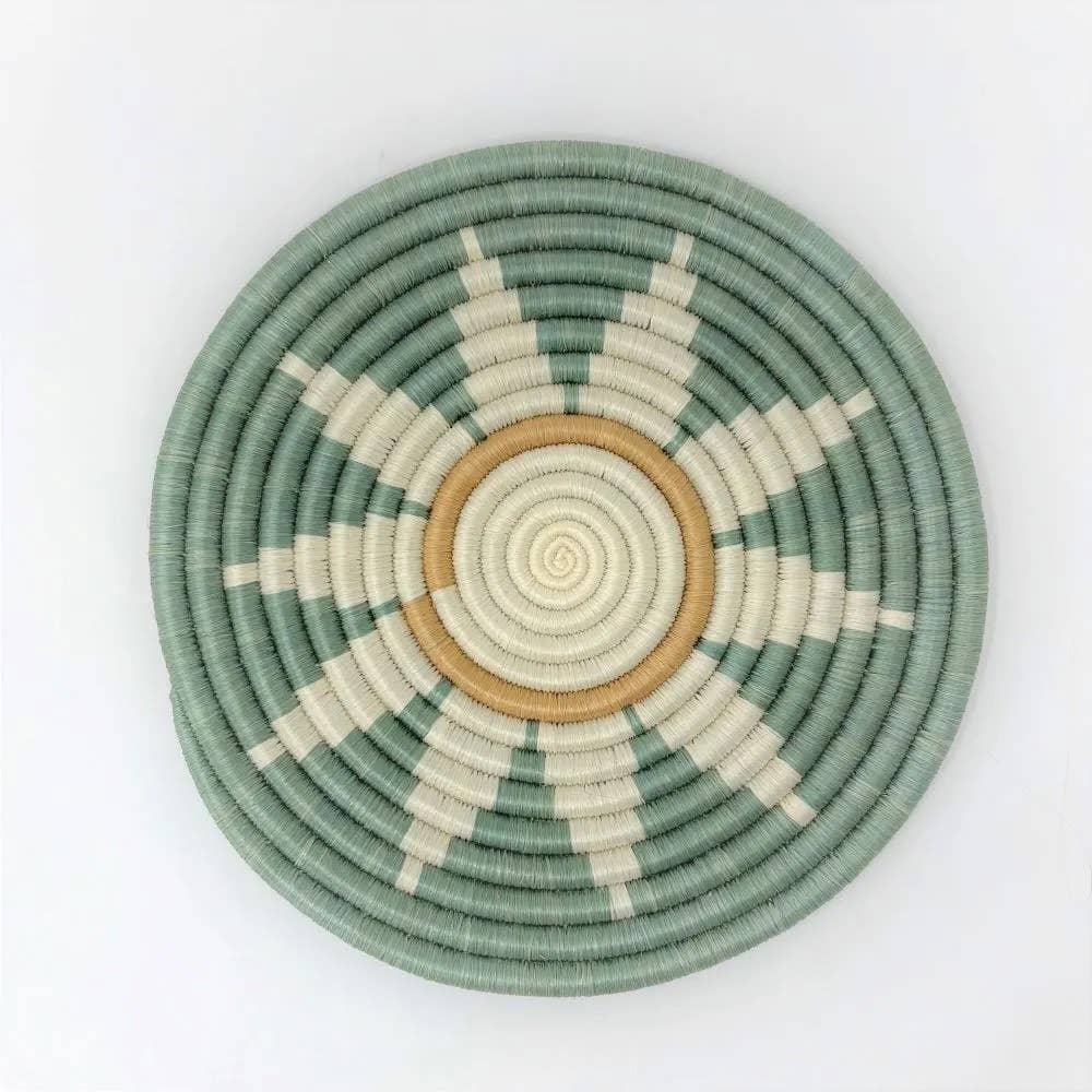 Hand Woven Trivets- Zuba Teal