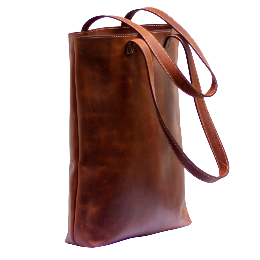 The Essential Tote - Saddle Brown