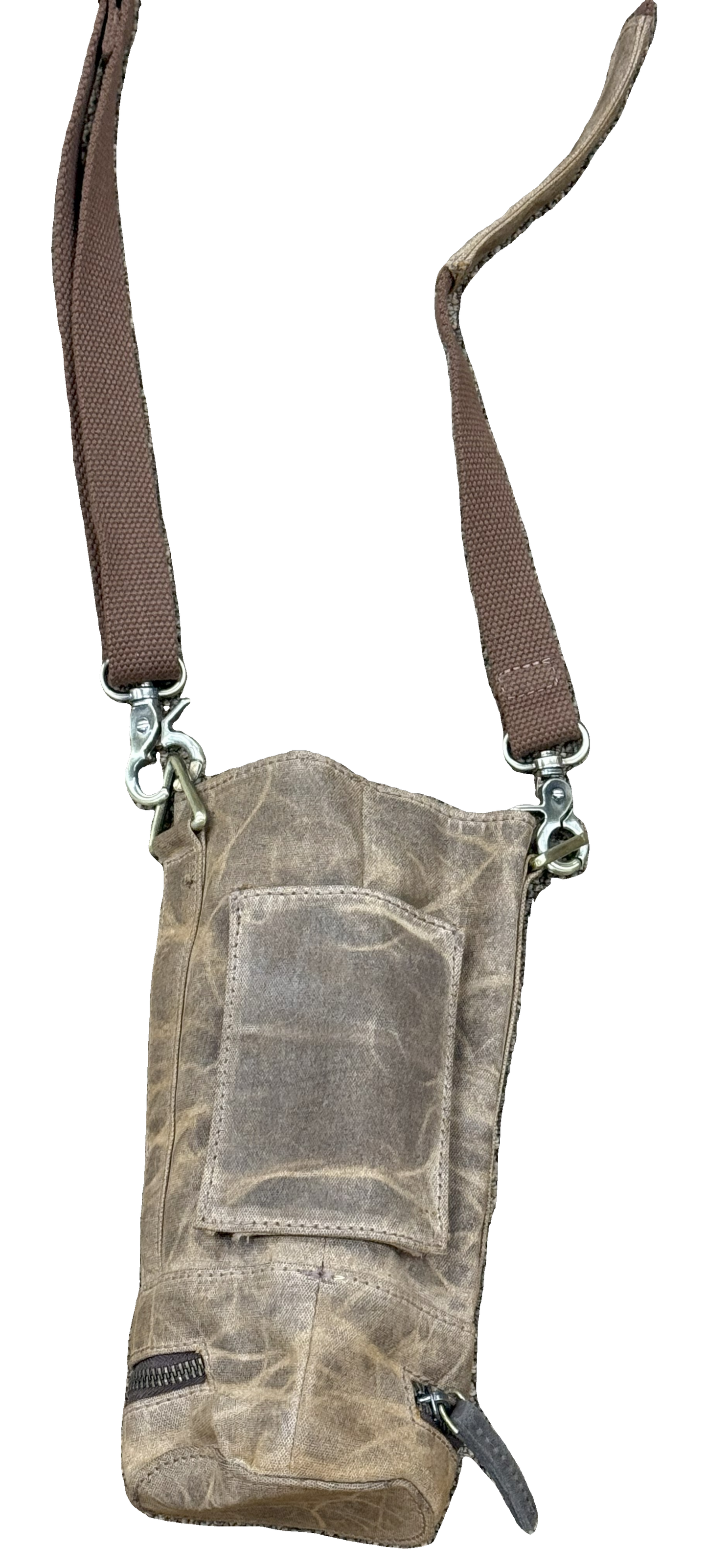Water Bottle Holder - Waxed Canvas