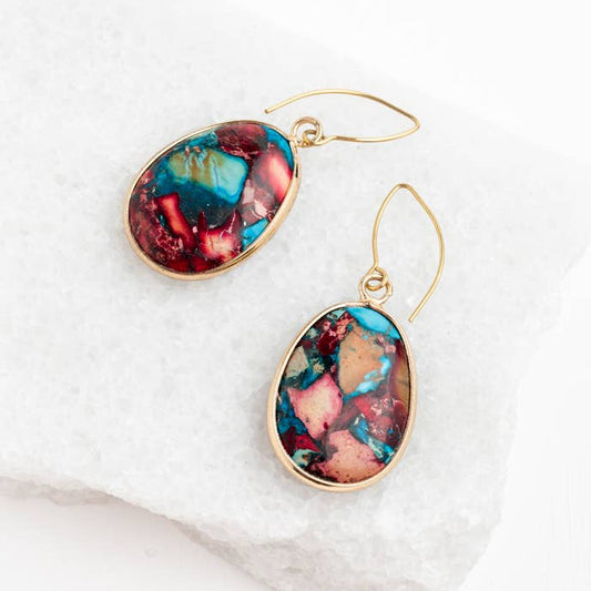 Mosaic Jasper Earrings