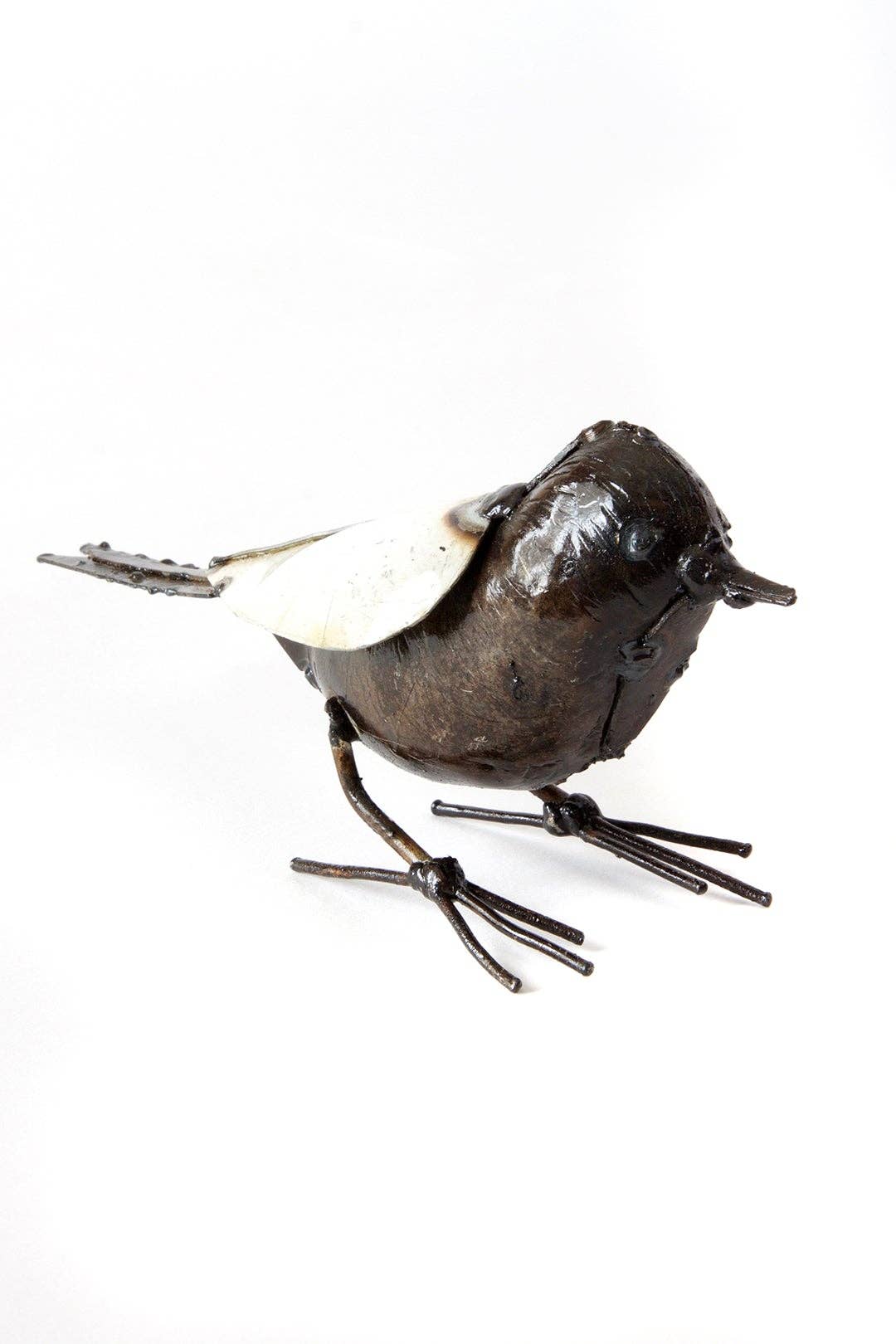 Small Recycled Metal Bird Sculpture - Garden Gifts