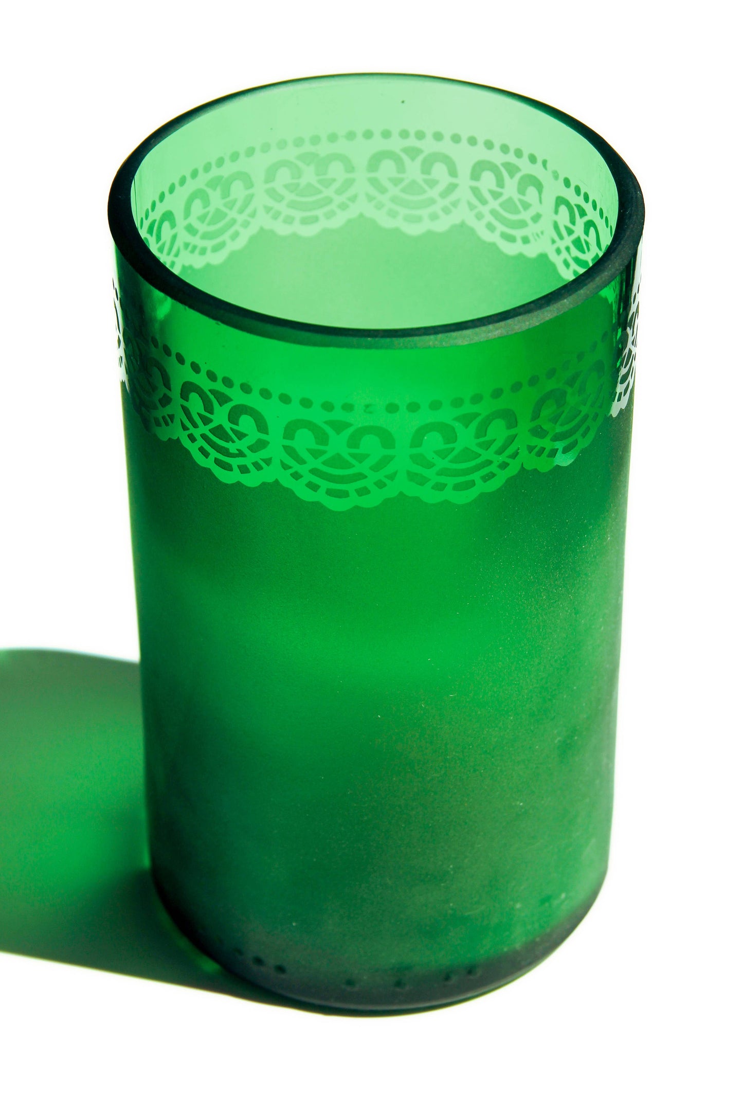 Dantelle Drinking Glasses Upcycled 2 Pack (12 oz)