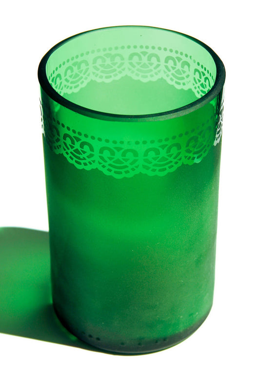 Dantelle Drinking Glasses Upcycled 2 Pack (12 oz)