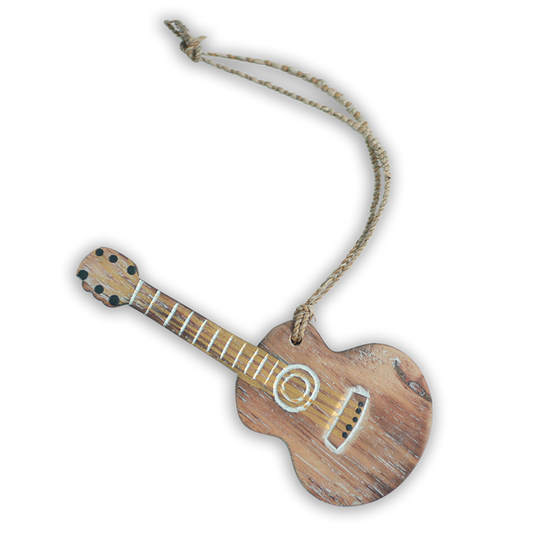 Wooden Guitar Ornament