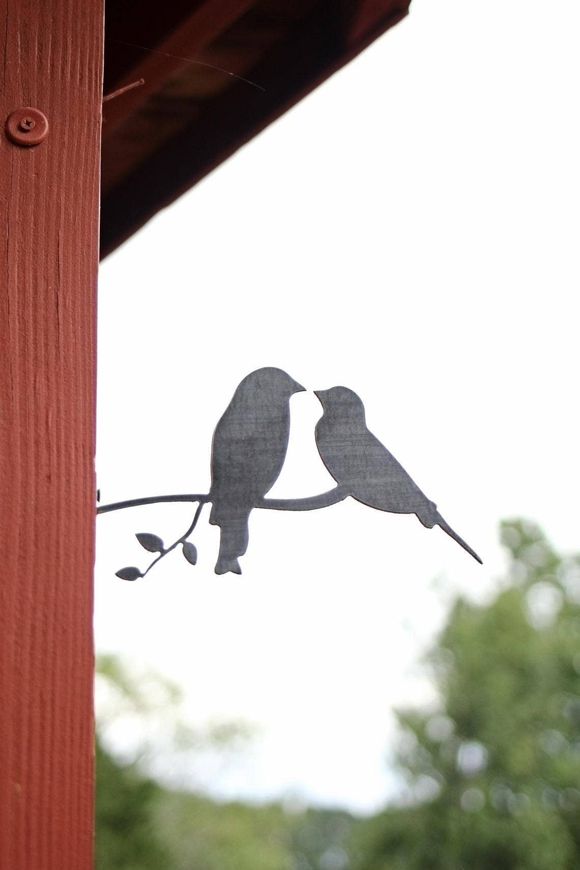 Metal Bird Statue - Love Birds Statue