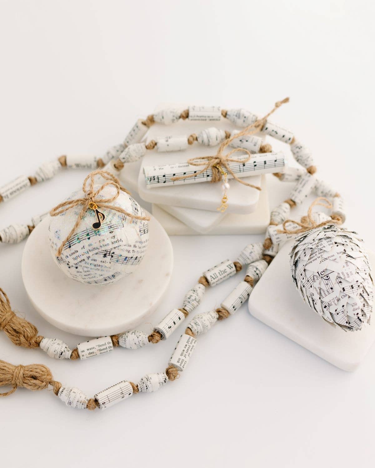 Hymnal Pinecone Ornament