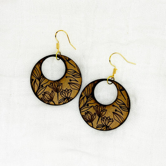 Wooden Thrive Earrings