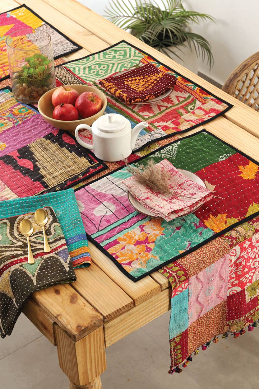 Kantha Placemats, Set of 4