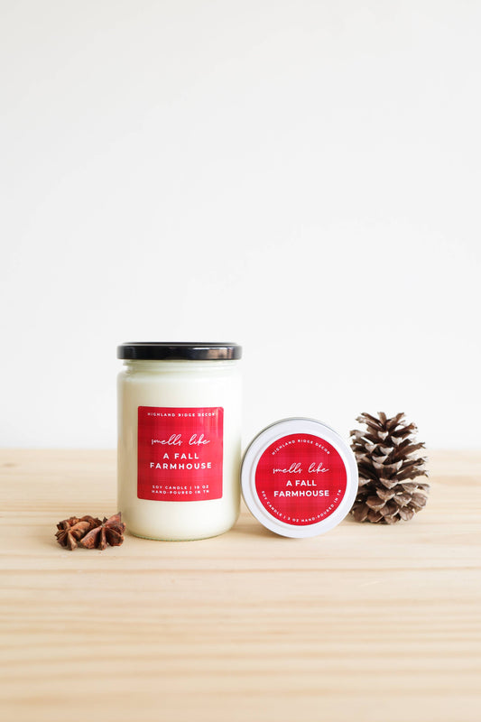 “Fall Farmhouse” Soy Candle
