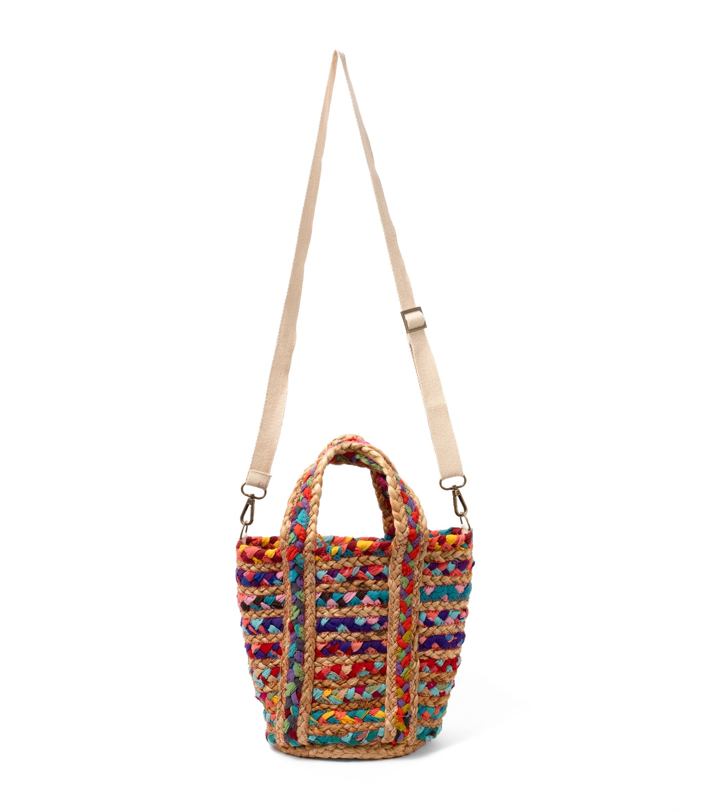 Mini Chindi Tote with Adjustable Strap