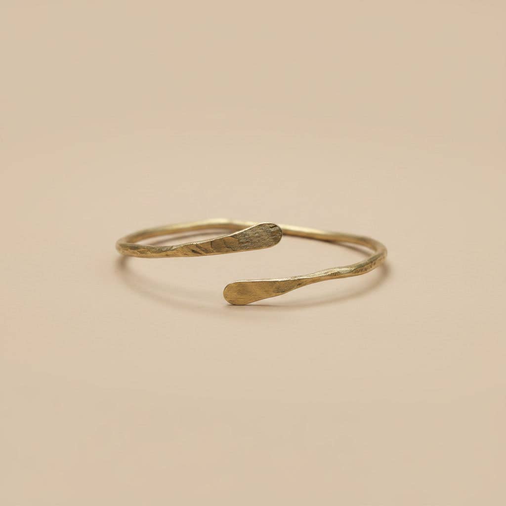 Bethlehem Hammered Brass Bangle