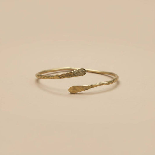 Bethlehem Hammered Brass Bangle
