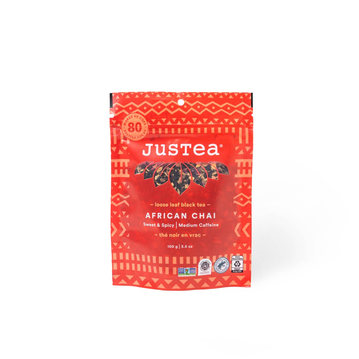 African Chai Stand-up Pouch - Organic, Black Tea