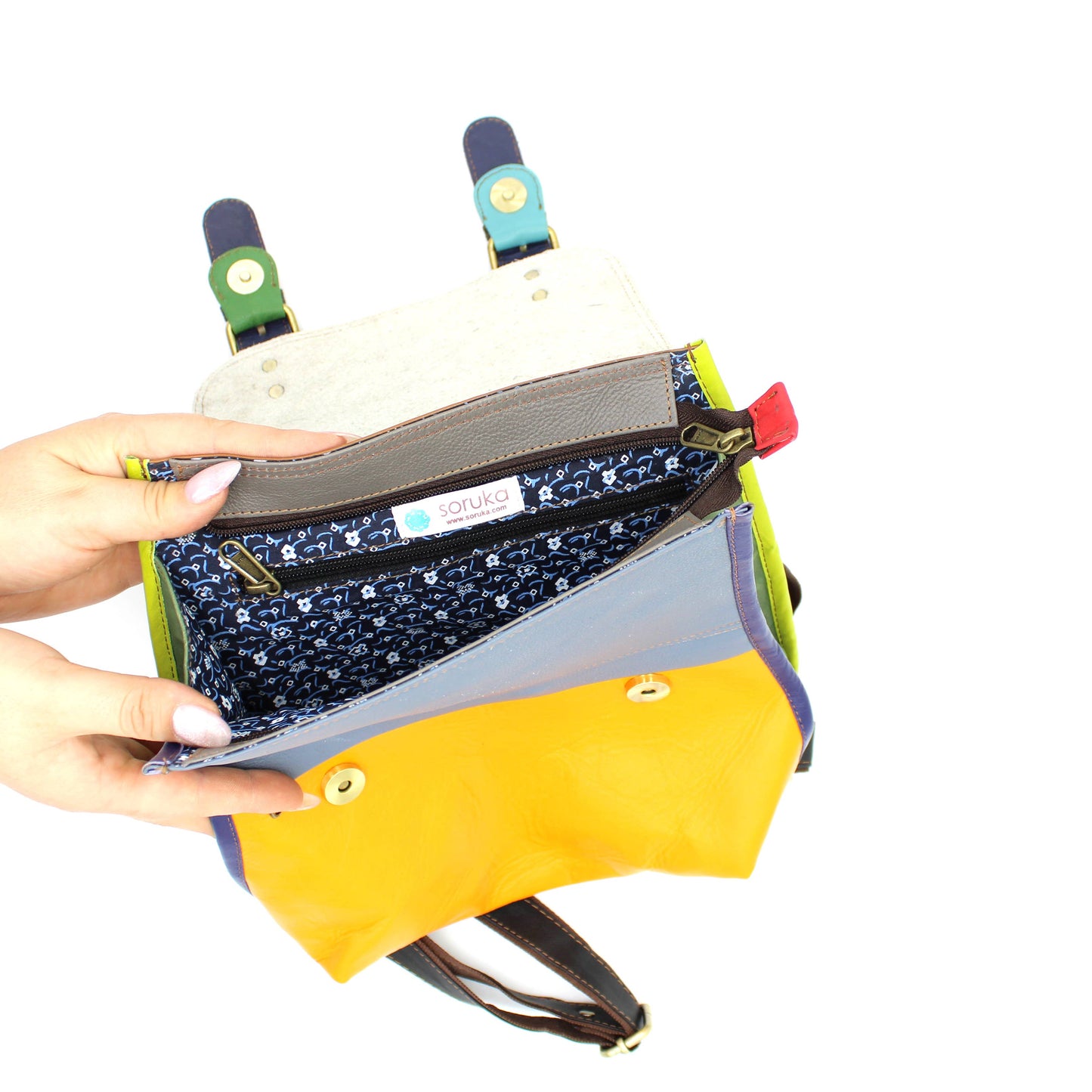 Freya Backpack/Crossbody - Upcycled Leather