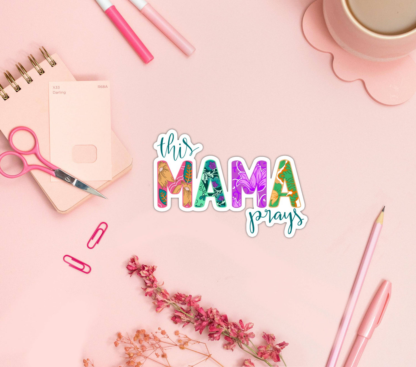 "This Mama Prays" Vinyl Sticker