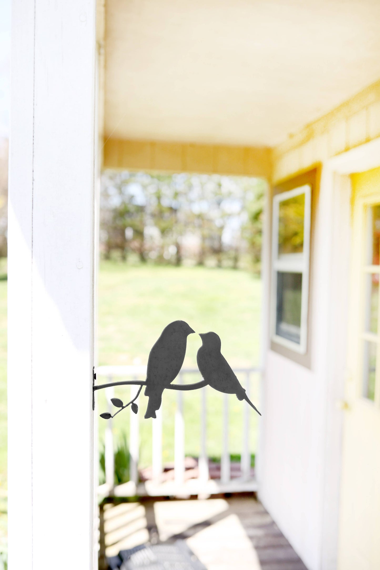 Metal Bird Statue - Love Birds Statue