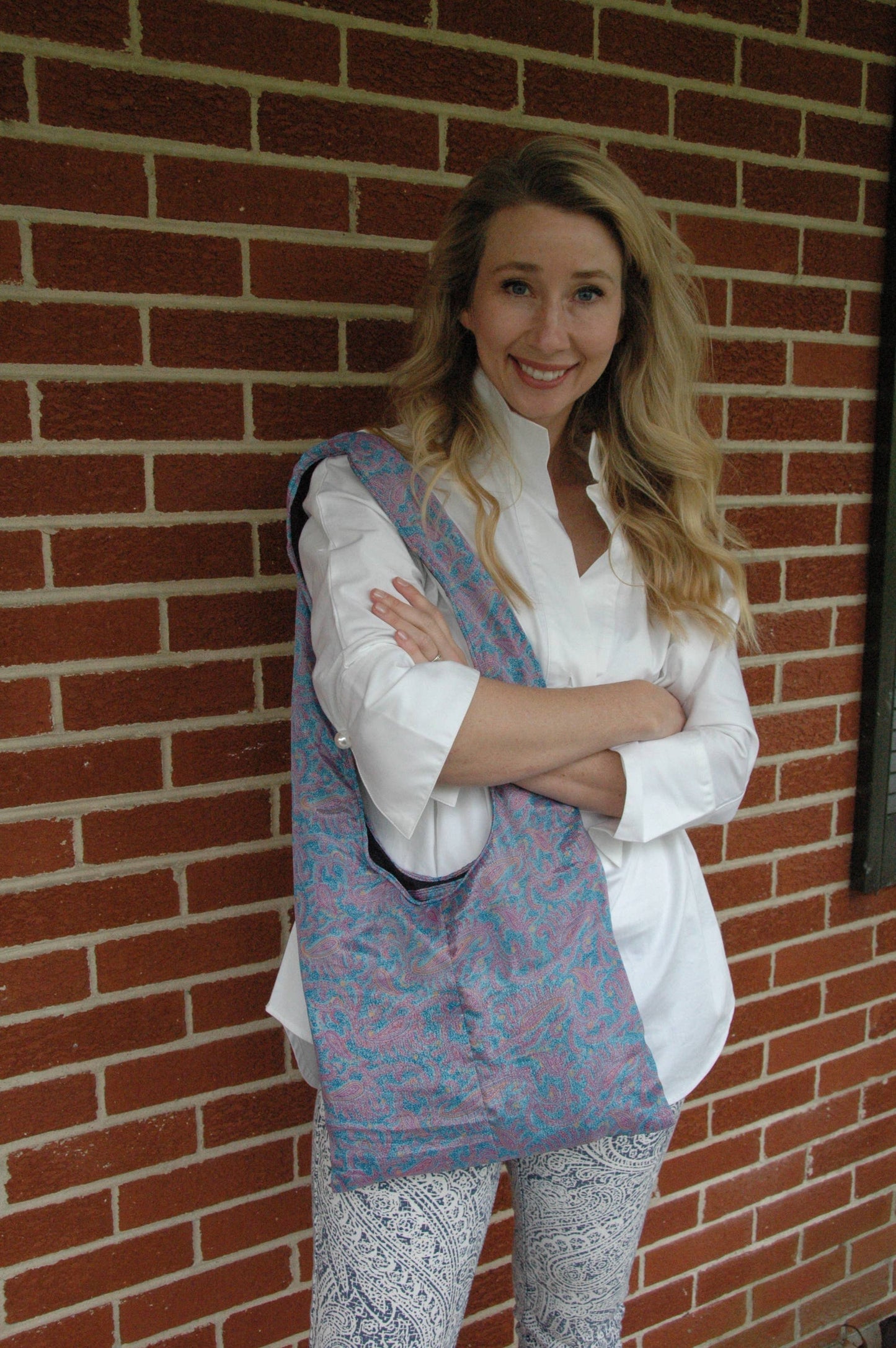 Upcycled Saree Market Bag