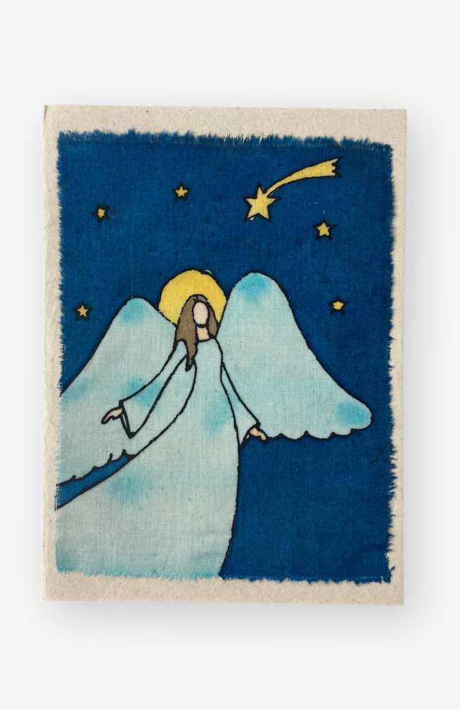 One-of-Kind Batik Lokta Paper Card