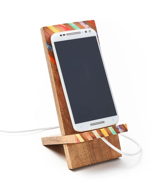 Hand-crafted Bone Wood Phone Stand